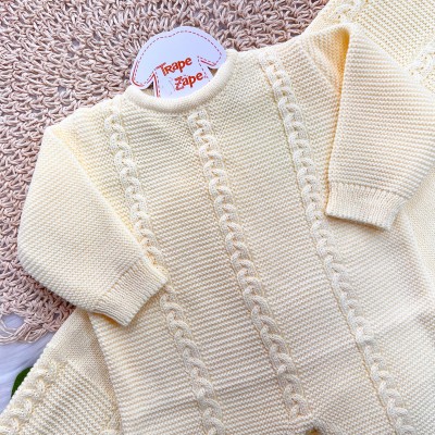 Saída de Maternidade Três Peças Linha Firenze - Amarelo